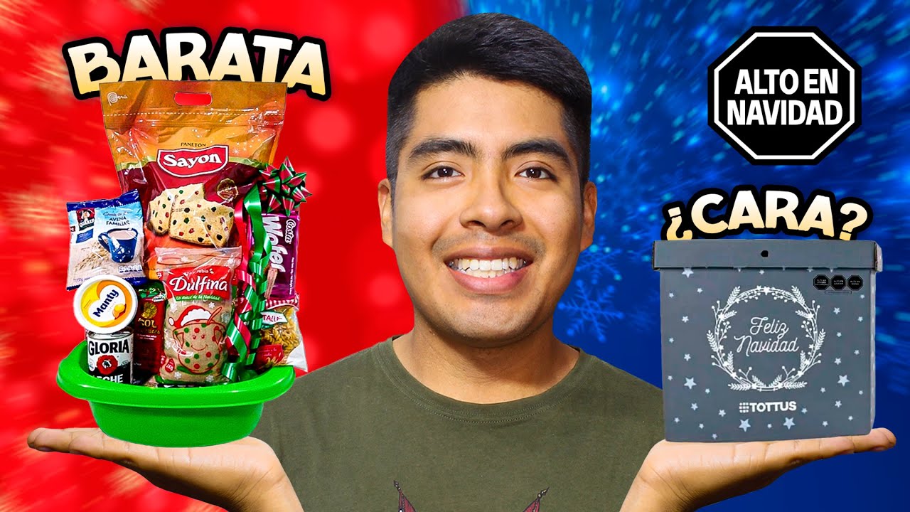 Canastas Navideñas: SUPERMERCADO vs MAYORISTA 🤔 ¿Cuál Comprar?