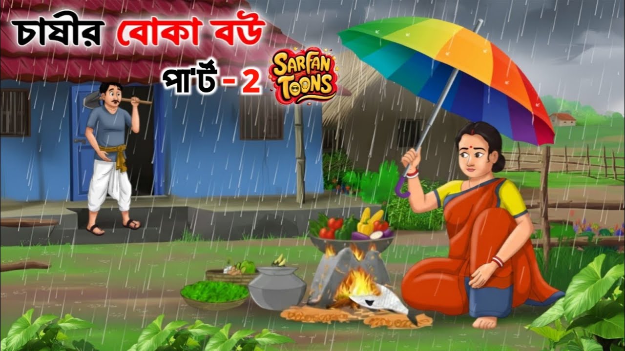 চাষীর বোকা বউ পার্ট 2 | Chasir Boka Bou Pat 2 | Bangla Cartoon | Thakumar Jhuli | Sarfantoons Bangla