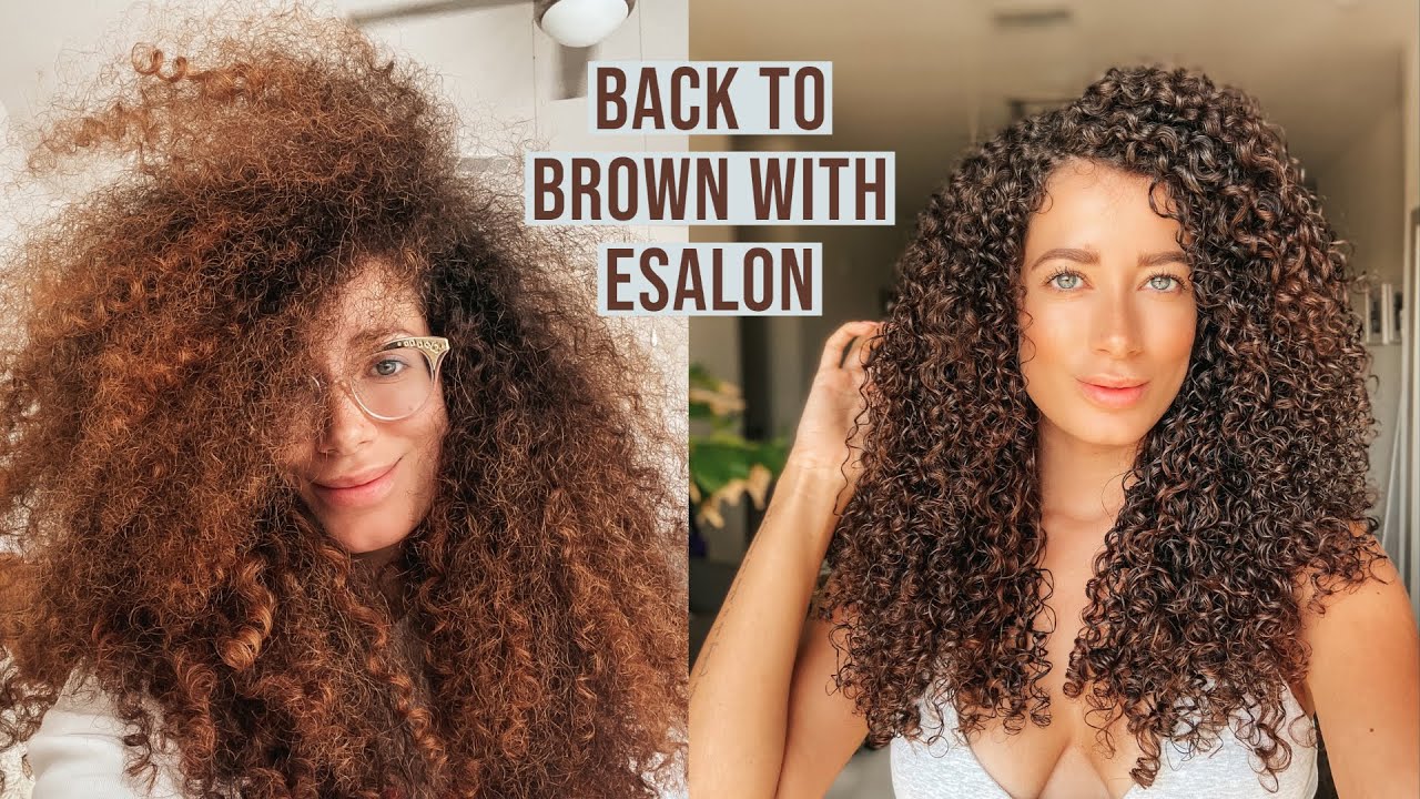 Dyeing My Hair AT Home With ESalon - BACK TO BROWN!