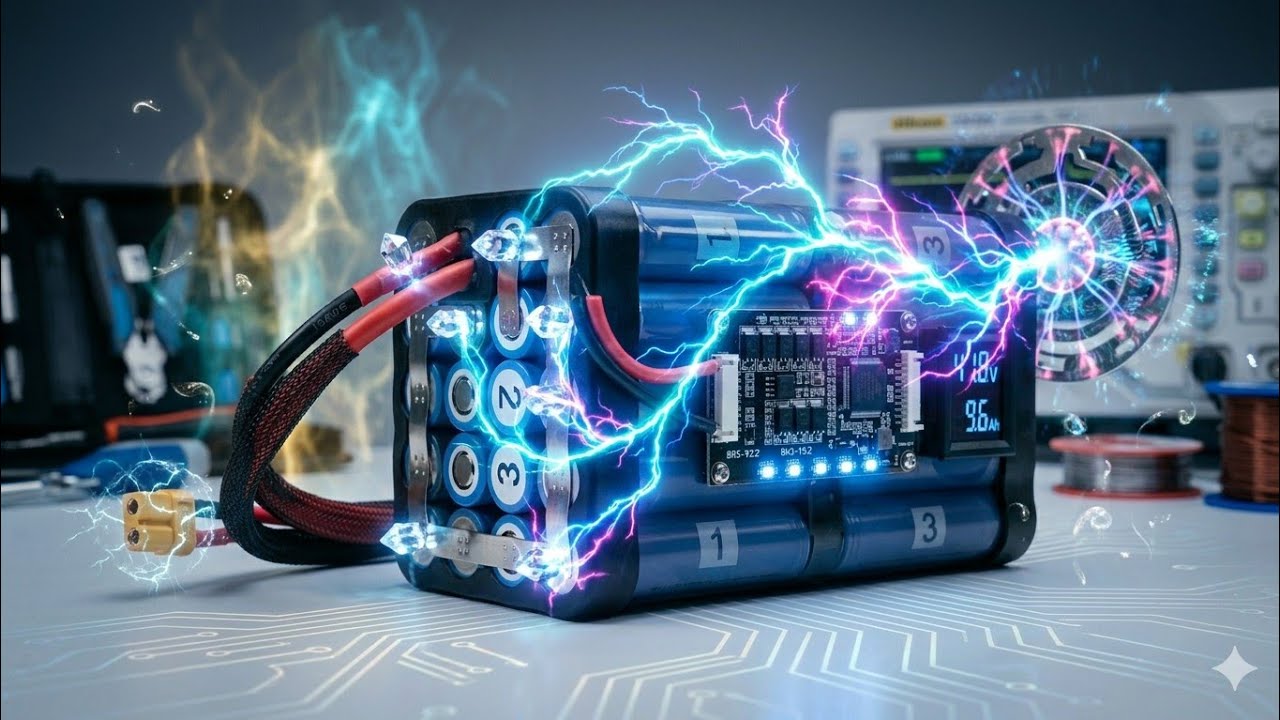 ⚡ Así Construyo una Batería de Litio de Alto Rendimiento | Proceso Real