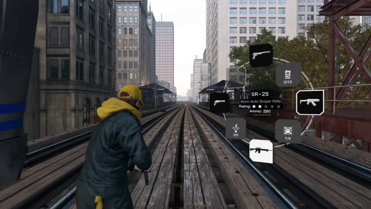 Shooting People From Train and Destroying Everything - WATCH DOGS