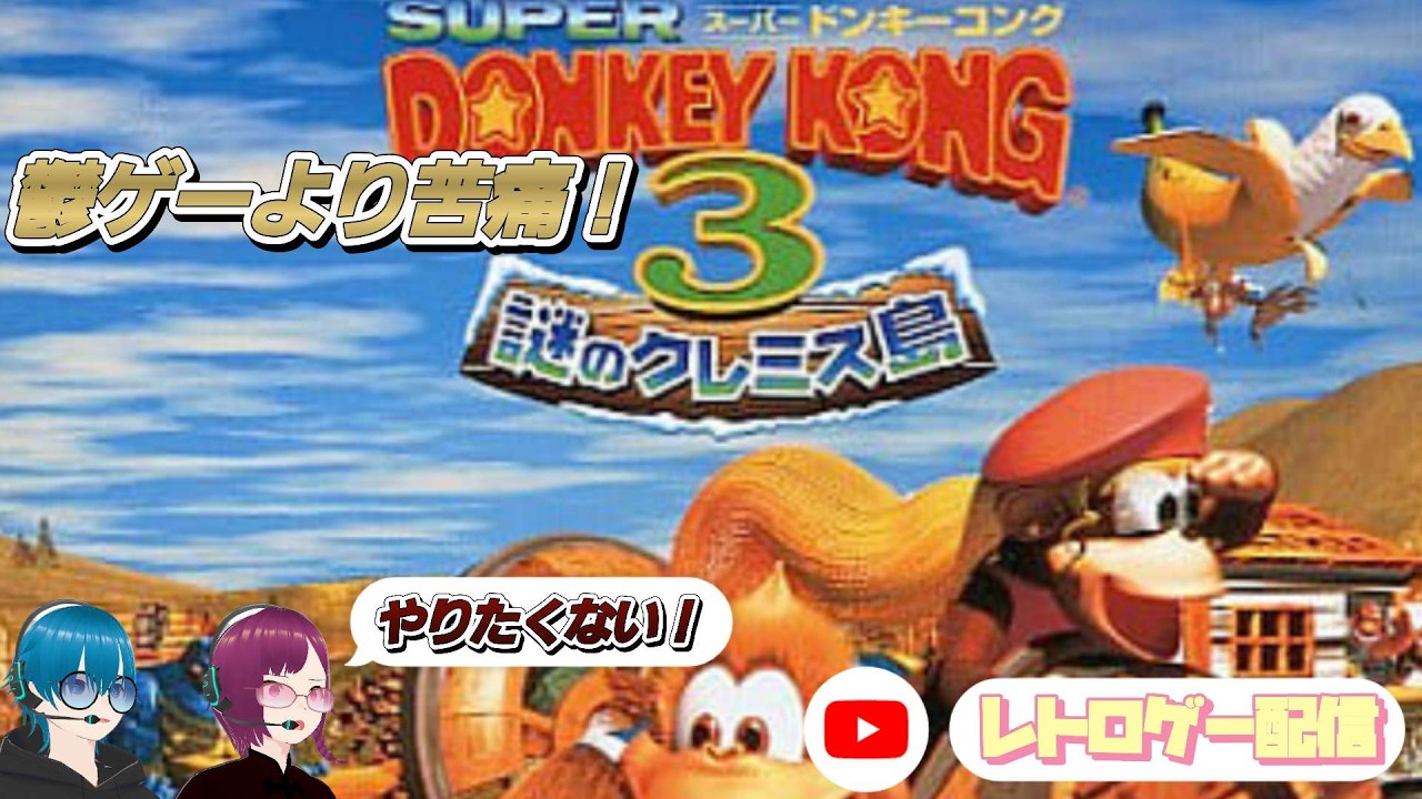 [レトロゲー]スーパードンキーコング3 謎のクレミス島[SFC]