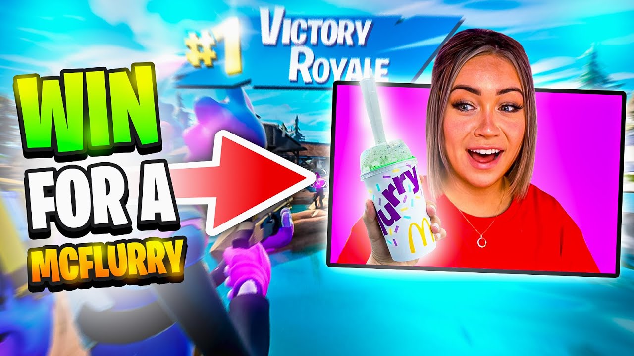 How I won a McFlurry for chat playing Fortnite