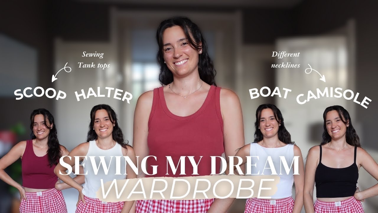 Sewing basic tank tops | Different Necklines | All Body Shapes