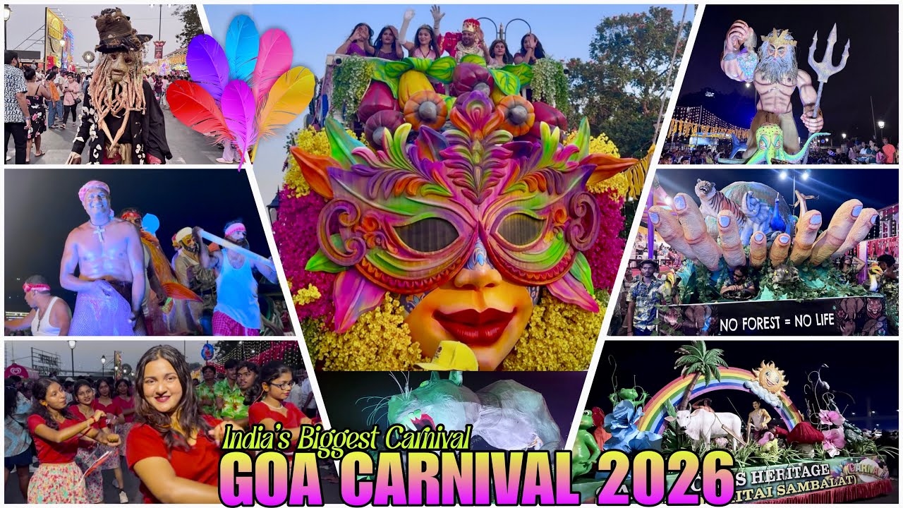 Goa Carnival 2026 😍Goa's Biggest parade & Street Party-Goa Panjim City #goacarnival2026