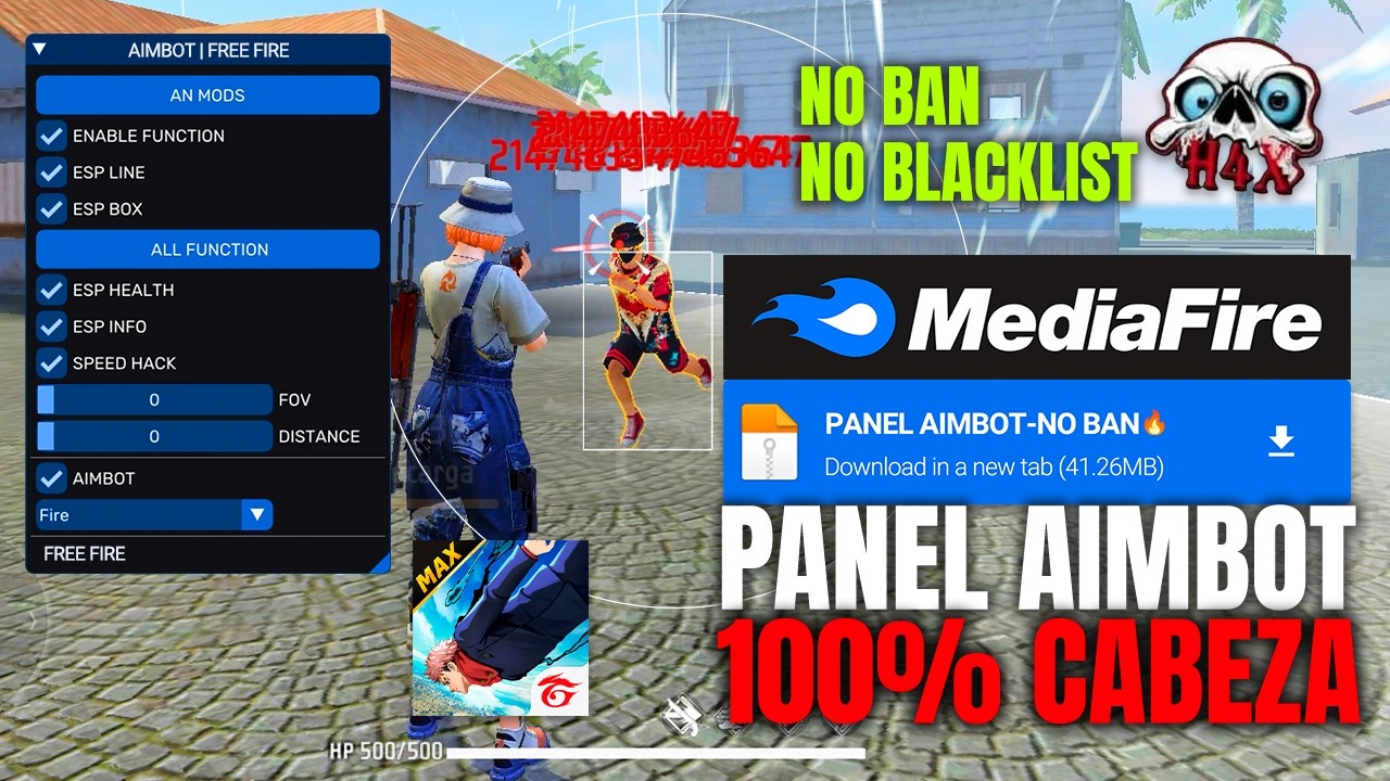 PANEL 100% AIMBOT CABEZA ✅️ NUEVO H A C K VIP GRATIS 🔥 PANEL PARA CELULAR 📲 PANEL PARA FREE FIRE