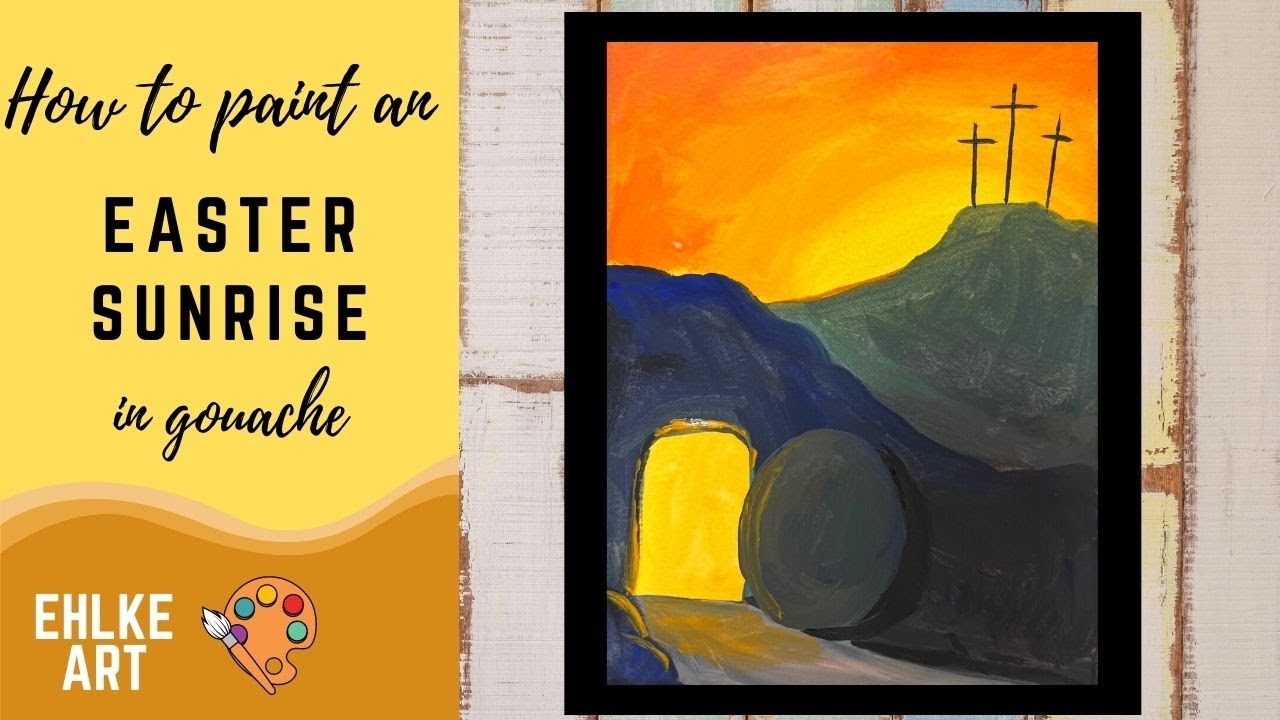 How to PAINT an EASTER SUNRISE