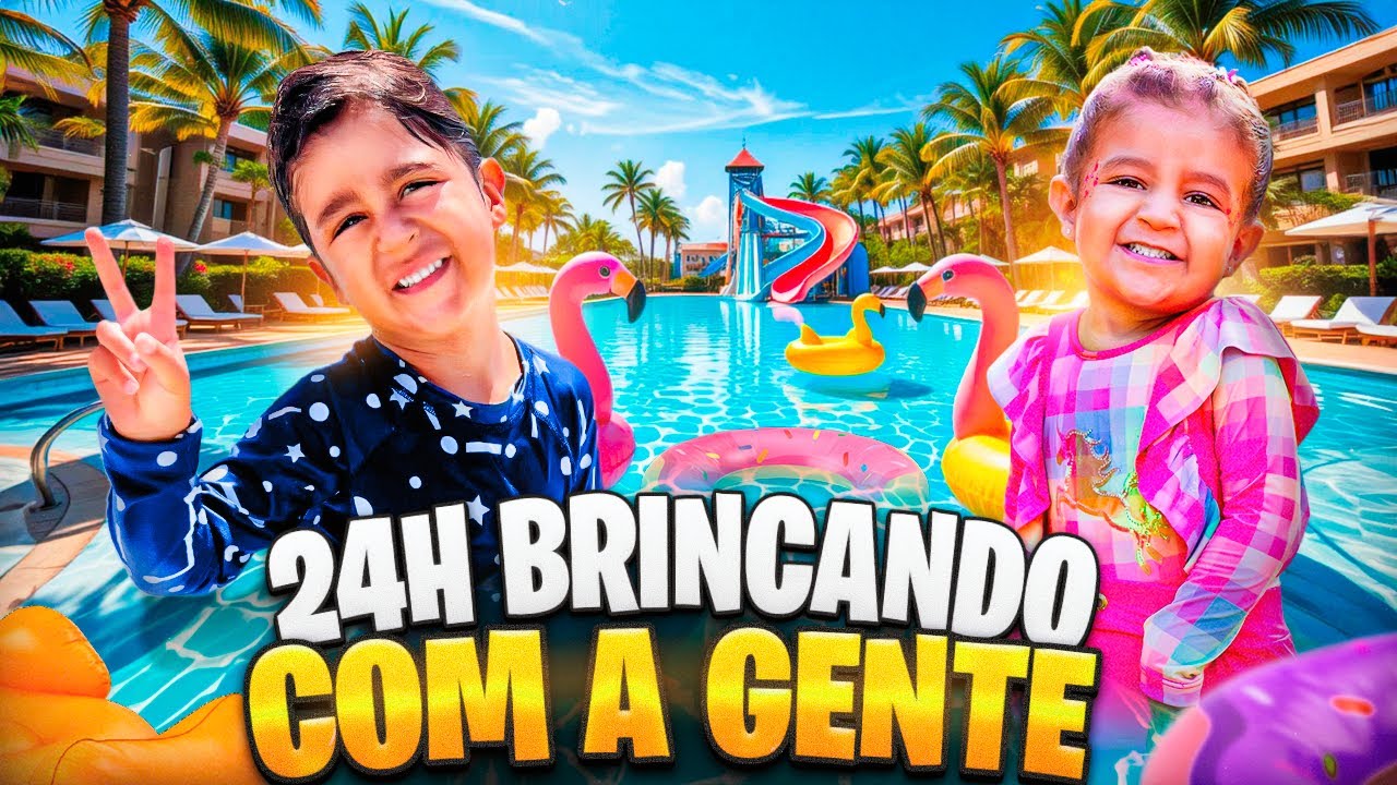 24 HORAS BRINCANDO COM A GENTE NO LE CANTON - VLOG DE VIAGEM
