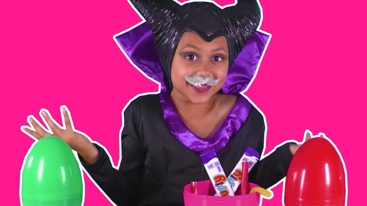 ELSA GETS SHRUNK BY MALEFICENT | Candy Prank | Giant Surprise Eggs | Princesses In Real Life