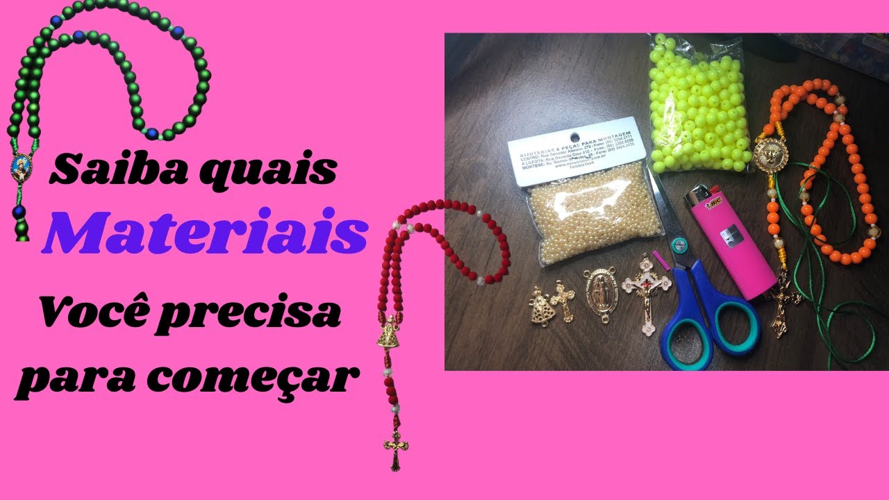 MATERIAIS QUE VOCÊ PRECISA PARA VOCÊ FAZER TERÇOS ARTESANAIS