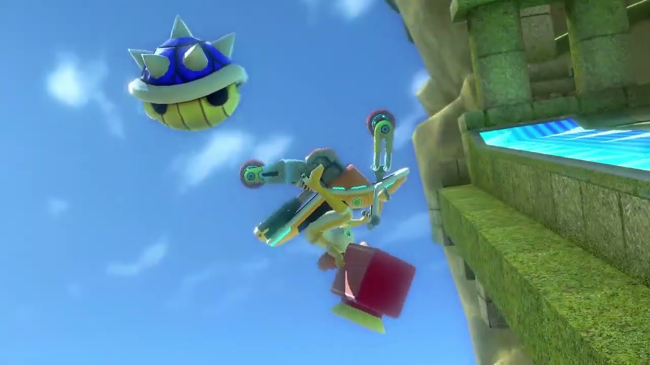 Weird Mario Kart 8 Deluxe clips from my switch.
