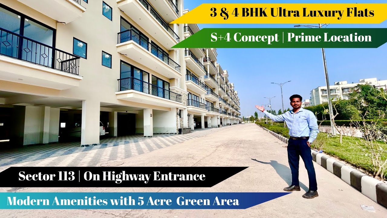 Premium 3+1 BHK Flats in 32 Acre Township | Sector 113 | Modern Amenities