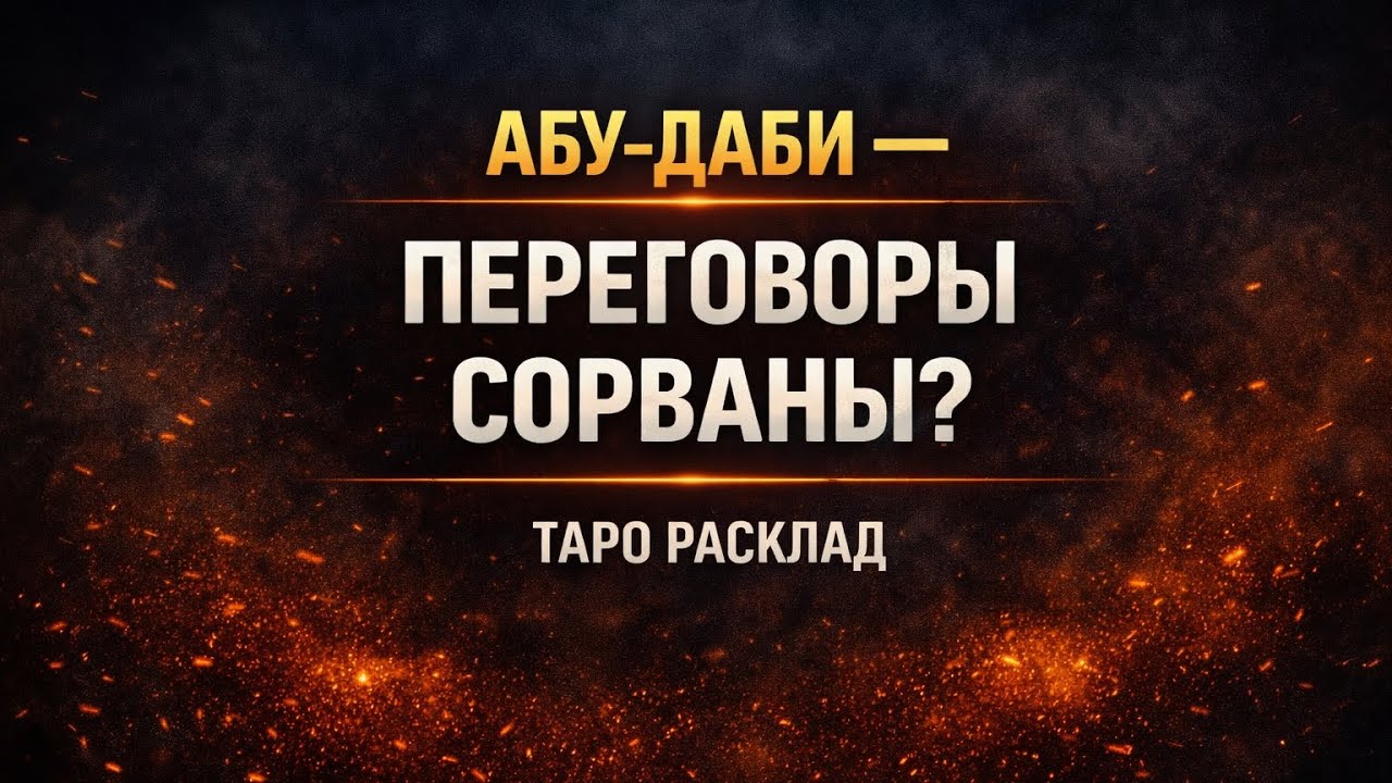 ПЕРЕГОВОРЫ В АБУ-ДАБИ СОРВАНЫ ОКОНЧАТЕЛЬНО? 