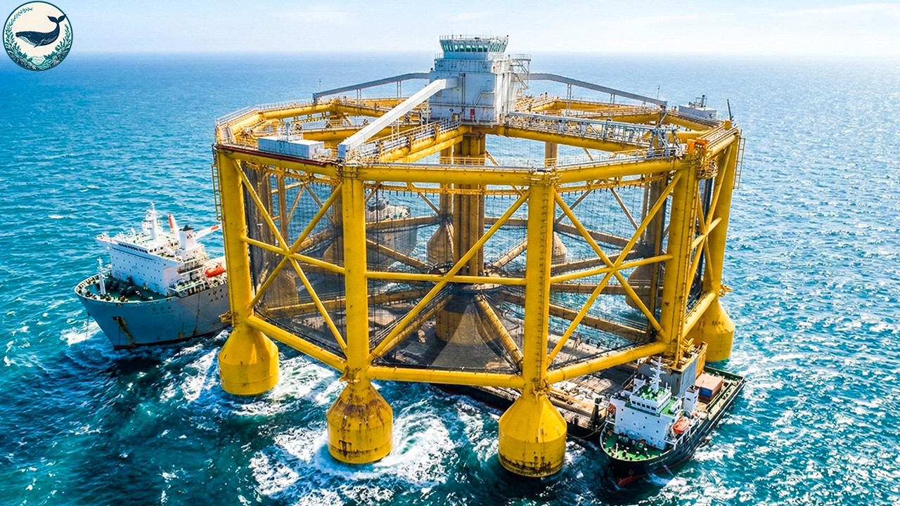This Isn’t an Oil Rig – It’s a $300 Million Salmon Farm in the Middle of the Ocean