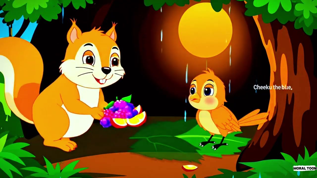 गिलहरी और चिड़िया की दोस्ती | एकता में बल | Moral Stories for Kids in Hindi #cartoon 