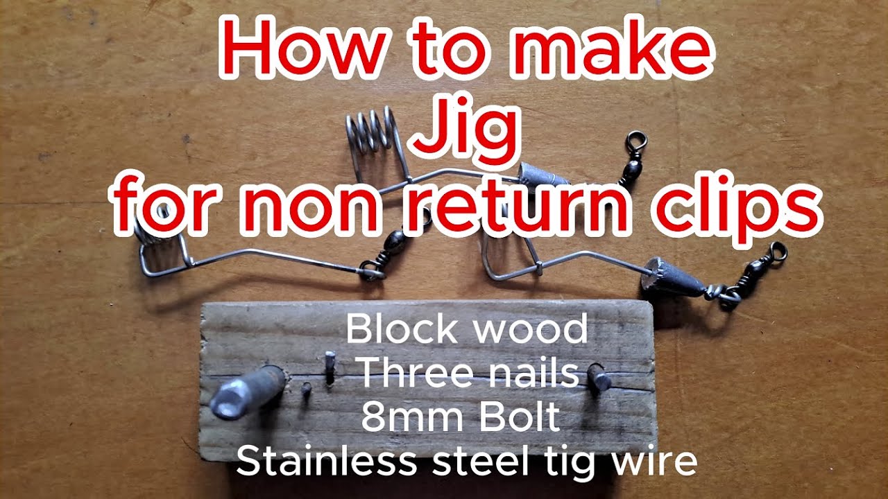 Jig for a non return clips