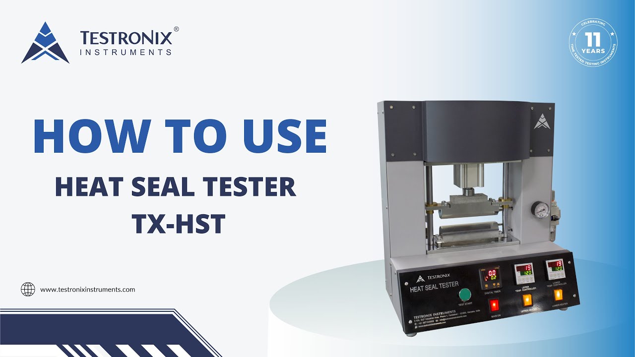 Heat Seal Tester TX-HST | Heat Sealer for flexible films ASTM F 2029| Testronix Instruments