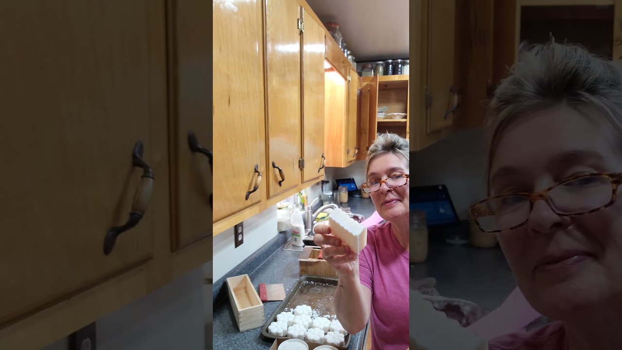 The Most Satisfying Part…Cutting Homemade Dish Soap Bars🧼✂️