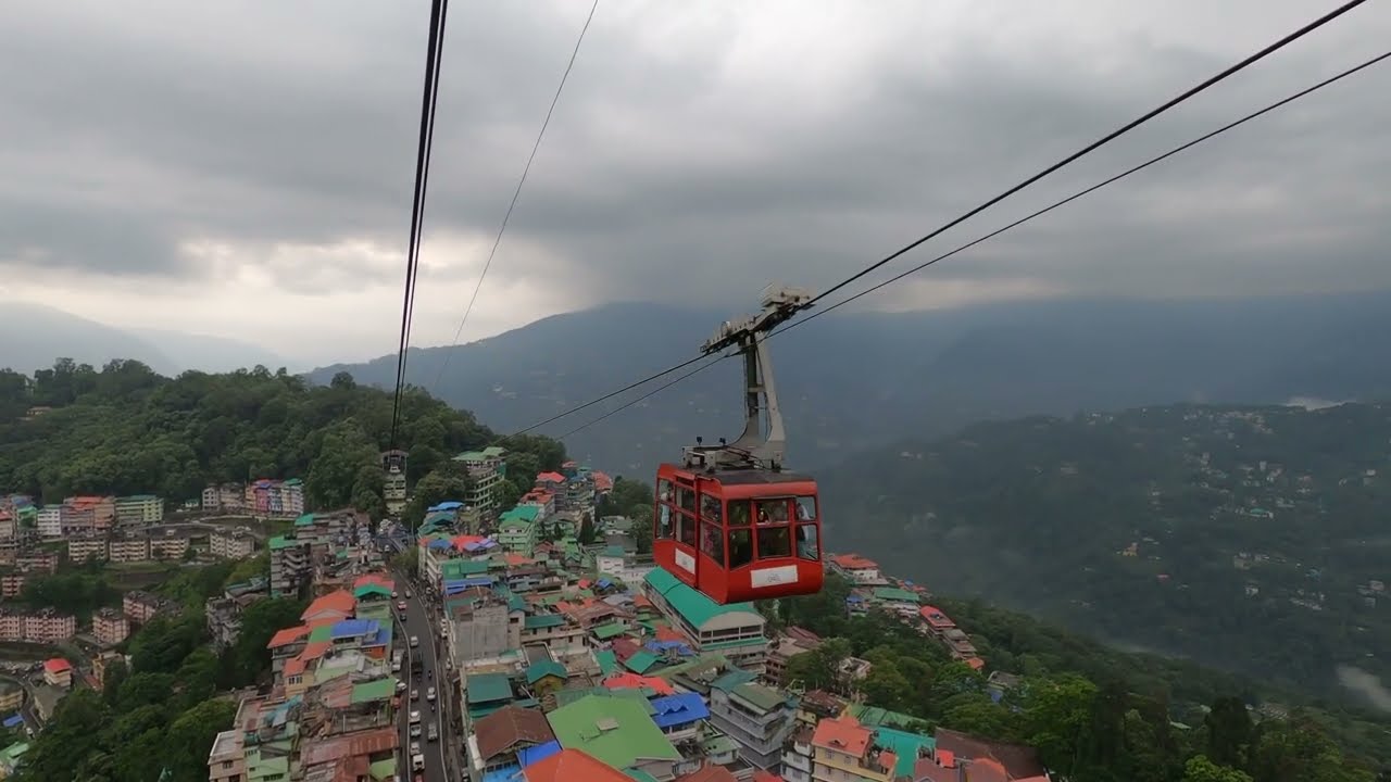 Beauty of Gangtok | View of Gangtok from Cable car | Gangtok Ropeway