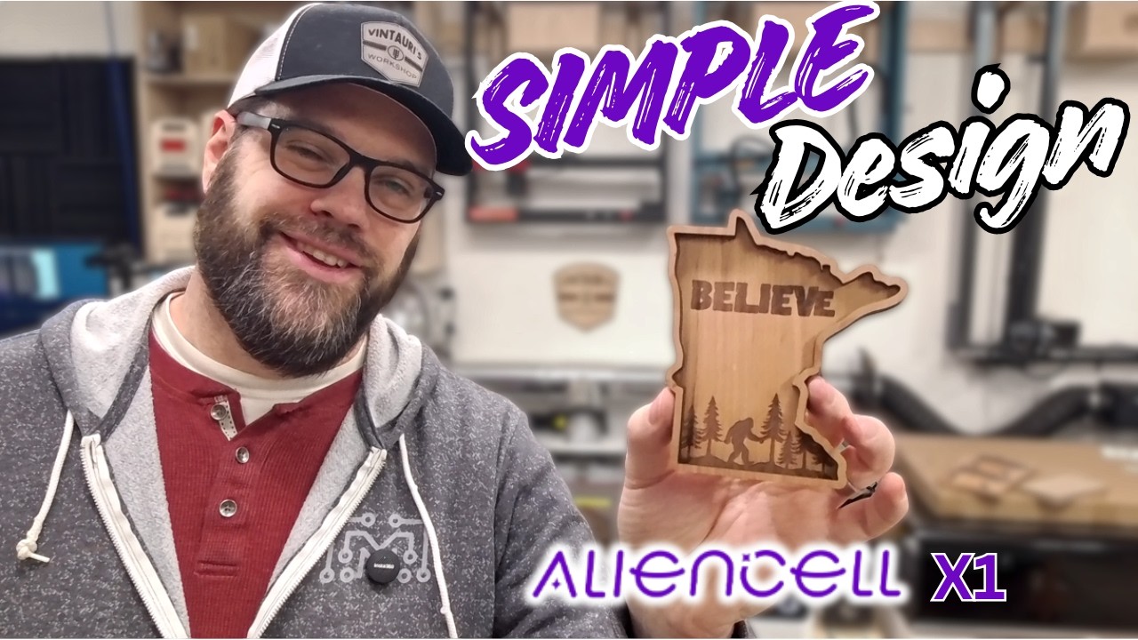 Even a Sasquatch can design with the Aliencell X1 laser!