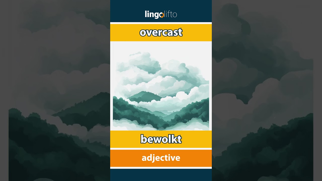 🇬🇧🇳🇱 overcast - bewolkt : vocabulary builder : learn English : laten we Engels leren