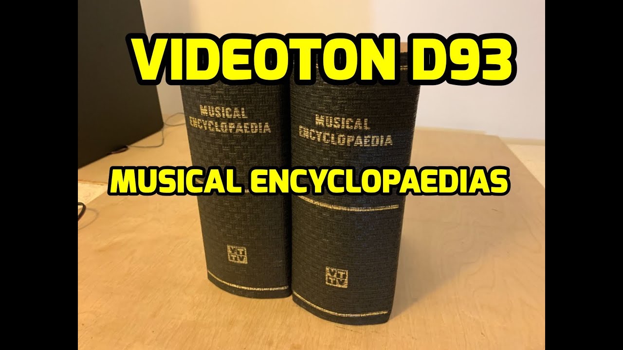 VIDEOTON D93 Musical Encyclopaedias - Vintage Bookshelf 