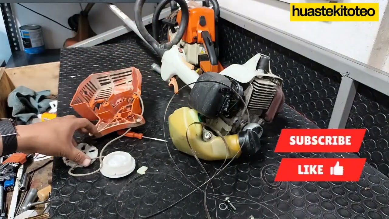Cómo arreglar el sistema de arranque de una desmalezadora Stihl (FS 38, FS 45, FS 55)