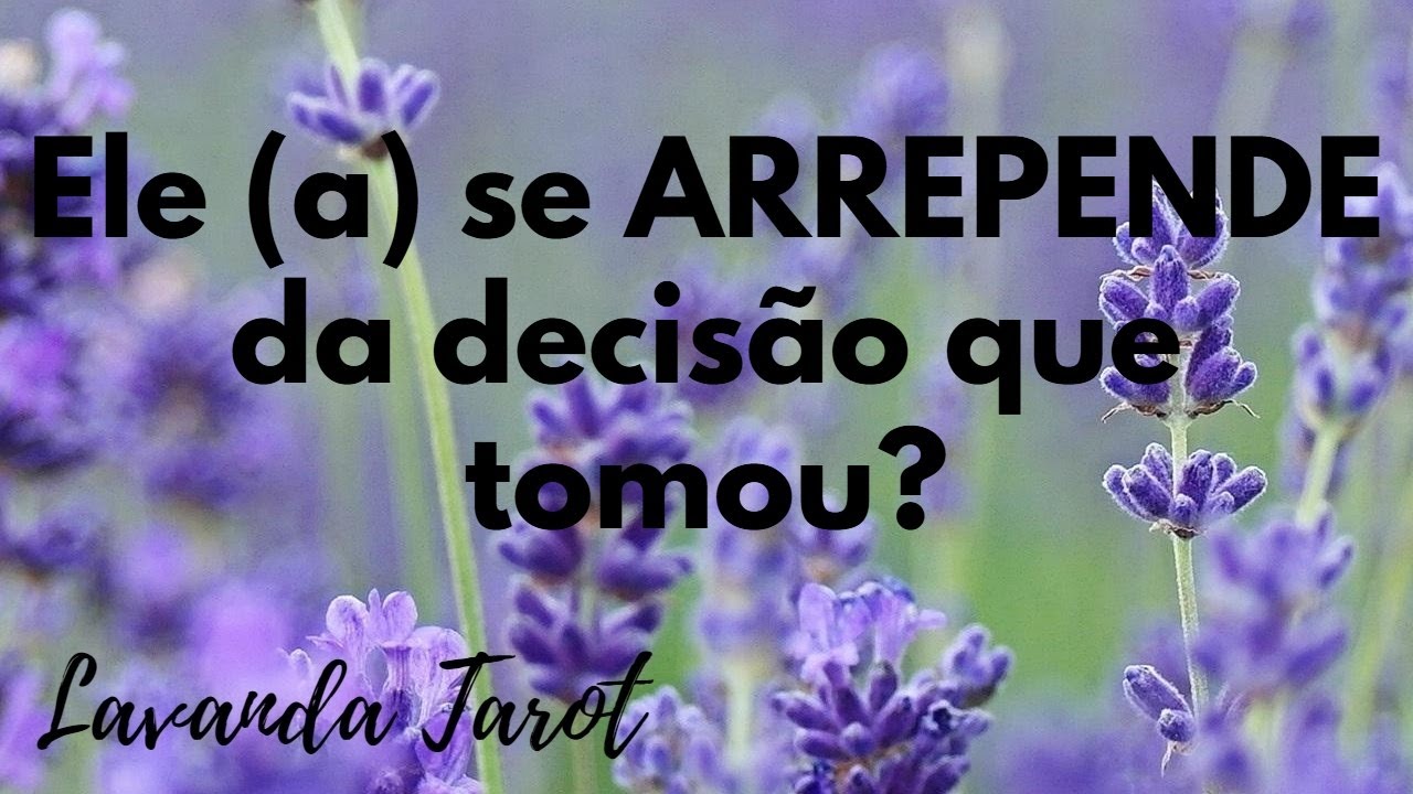 #tarot 💜🪻Ele (a) se ARREPENDE da decisão que tomou?💜🪻