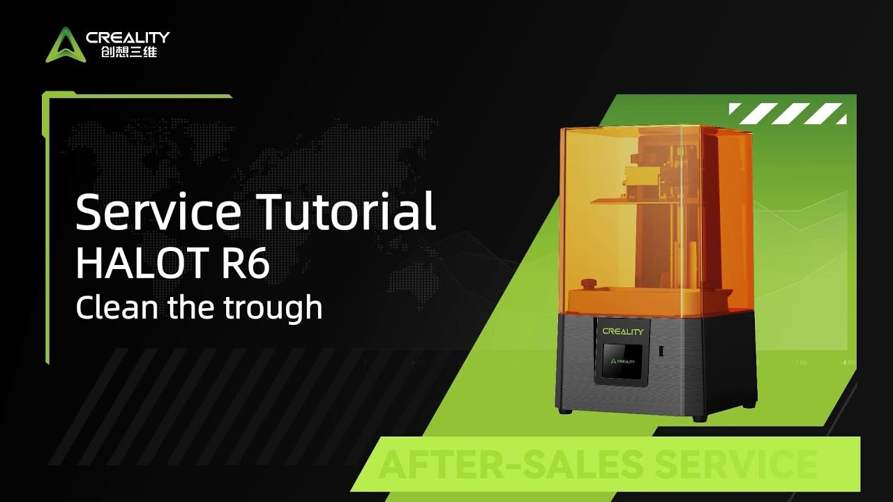 Service Tutorial HALOT R6 Clean the trough