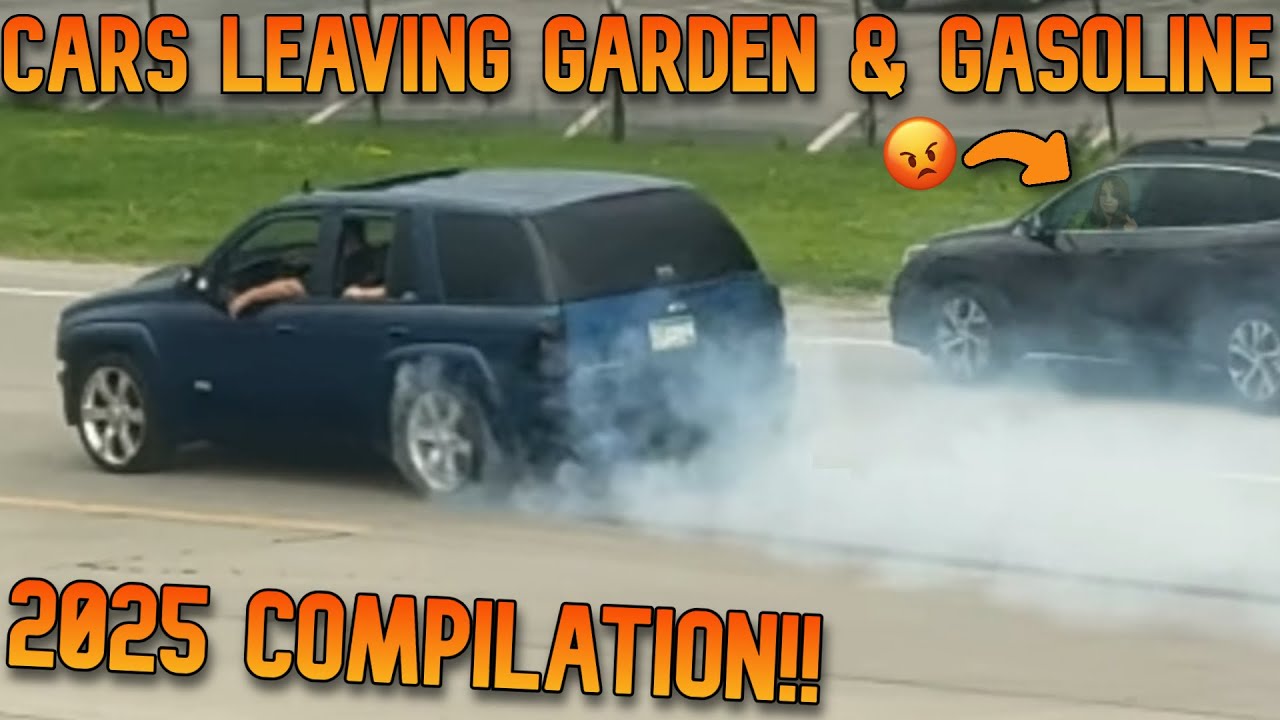 Cars leaving Garden & Gasoline | CRAZY SOUNDS | FAILS | DRIFTS | Compilation 2025