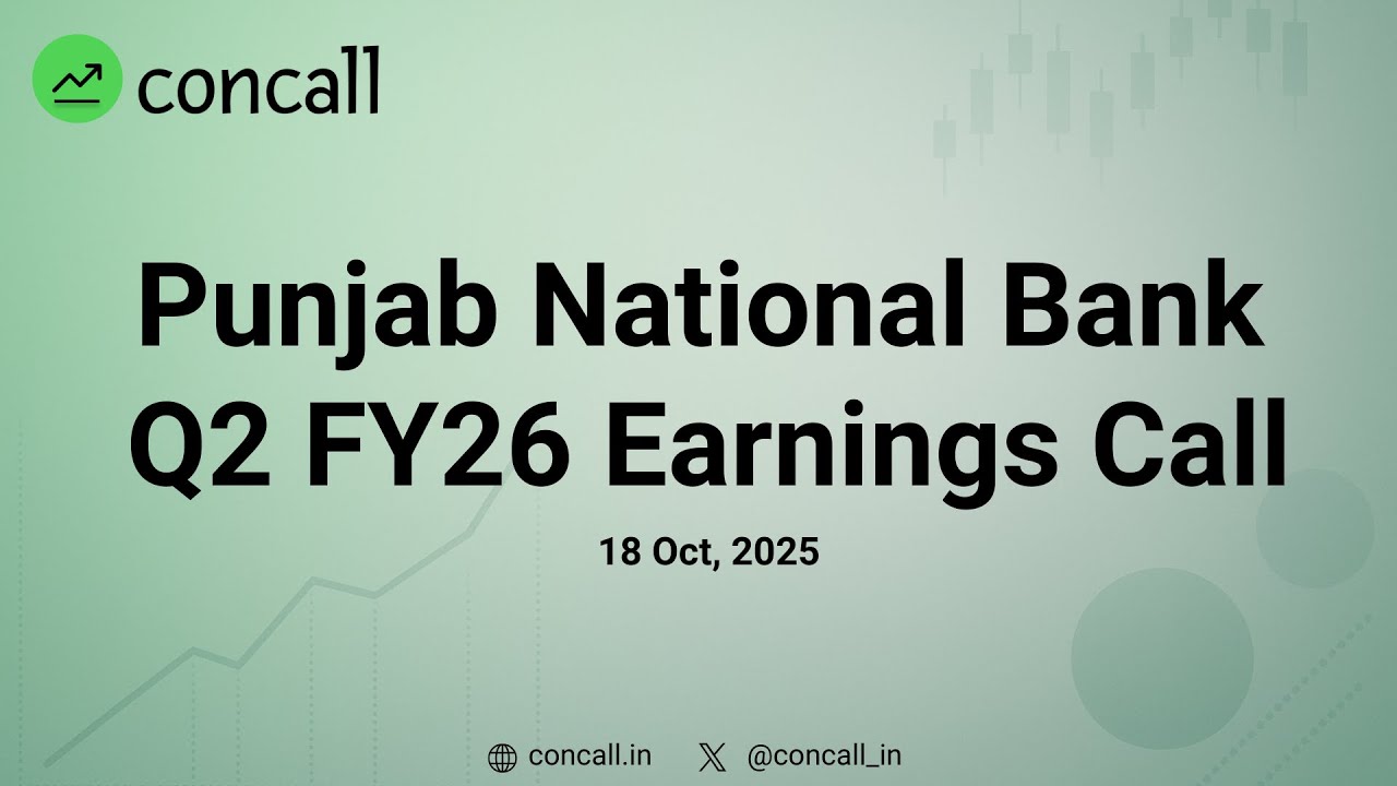 Punjab National Bank Q2 FY26 Earnings Conference Call | Concall.in