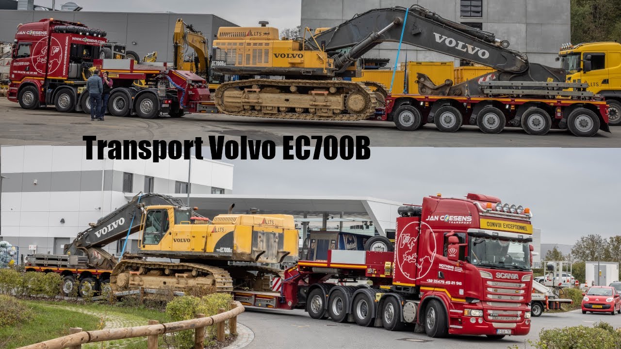 Transport Volvo EC700B (LTS) with Scania R730 from Jan Coesens Transport