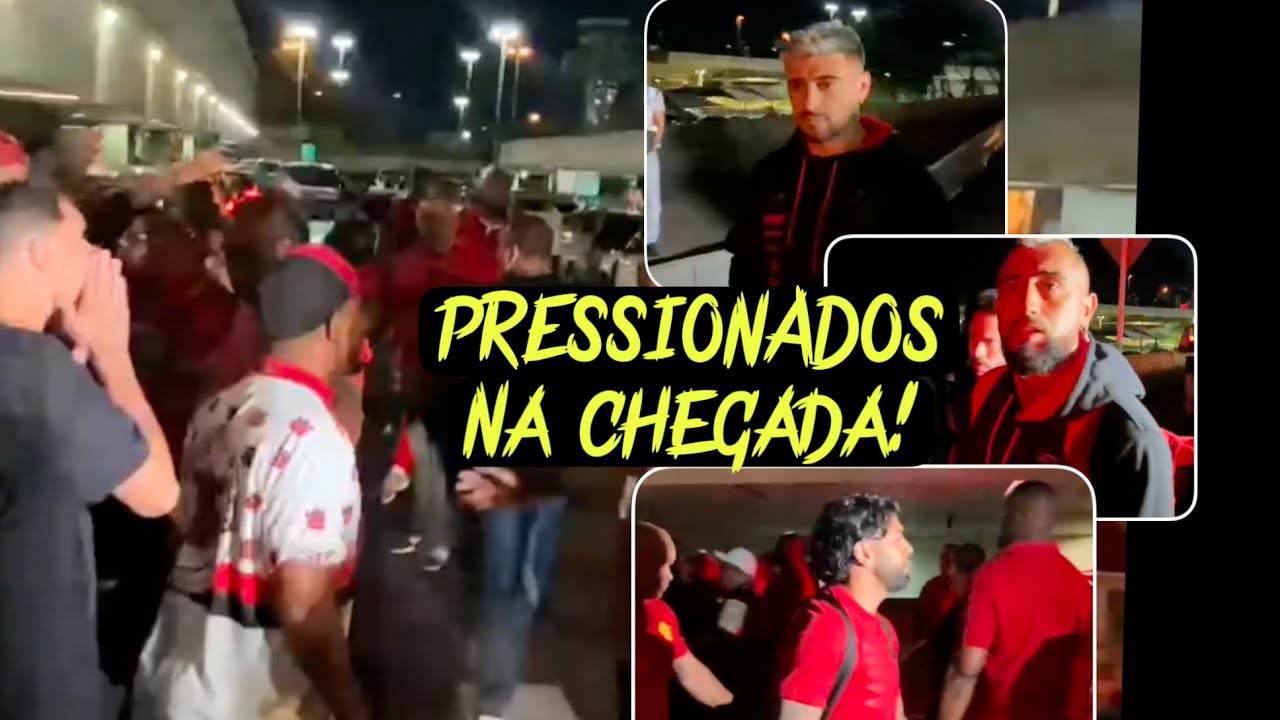 PLANTÃO URGENTE! JOGADORES DO FLA CHEGAM AO RIO DEBAIXO DE PROTESTO BRAZ HOSTILIZADO PELA TORCIDA!