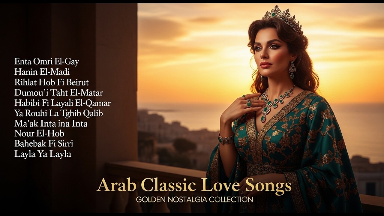 👑 TERHANYUT ROMANTIS! Arab Classic Love Songs di Balkon Senja Kerajaan Bikin Hati Luluh & Damai 🌅🎶
