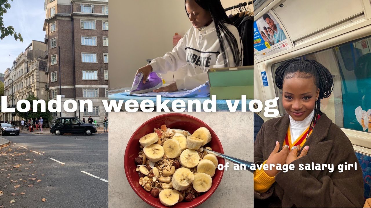 Weekend vlog of an average salary girl living in London,  yoga 🧘🏾‍♀️,shopping🛍️ ,ironing