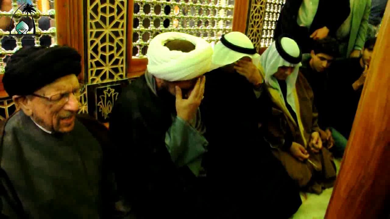 امانة مزار ميثم التمار - السيد جاسم الطويرجاوي داخل شباك العقيدة لحضرة ميثم التمار