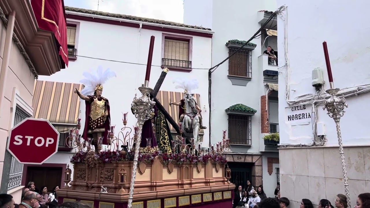 Hermandad del Rocío de Pasión | Giro Calle La Fuente - Calle Morería | Cabra Viernes Santo 2025