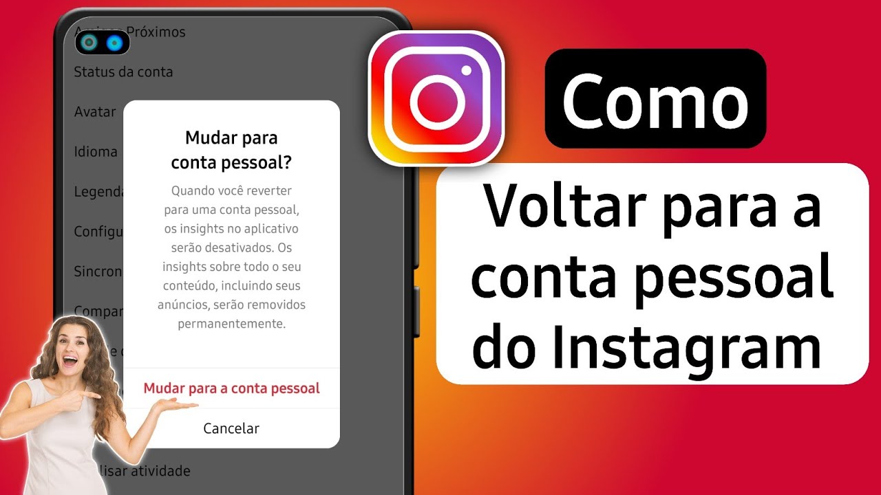 COMO REVERTER CONTA do INSTAGRAM para PESSOAL - 2025