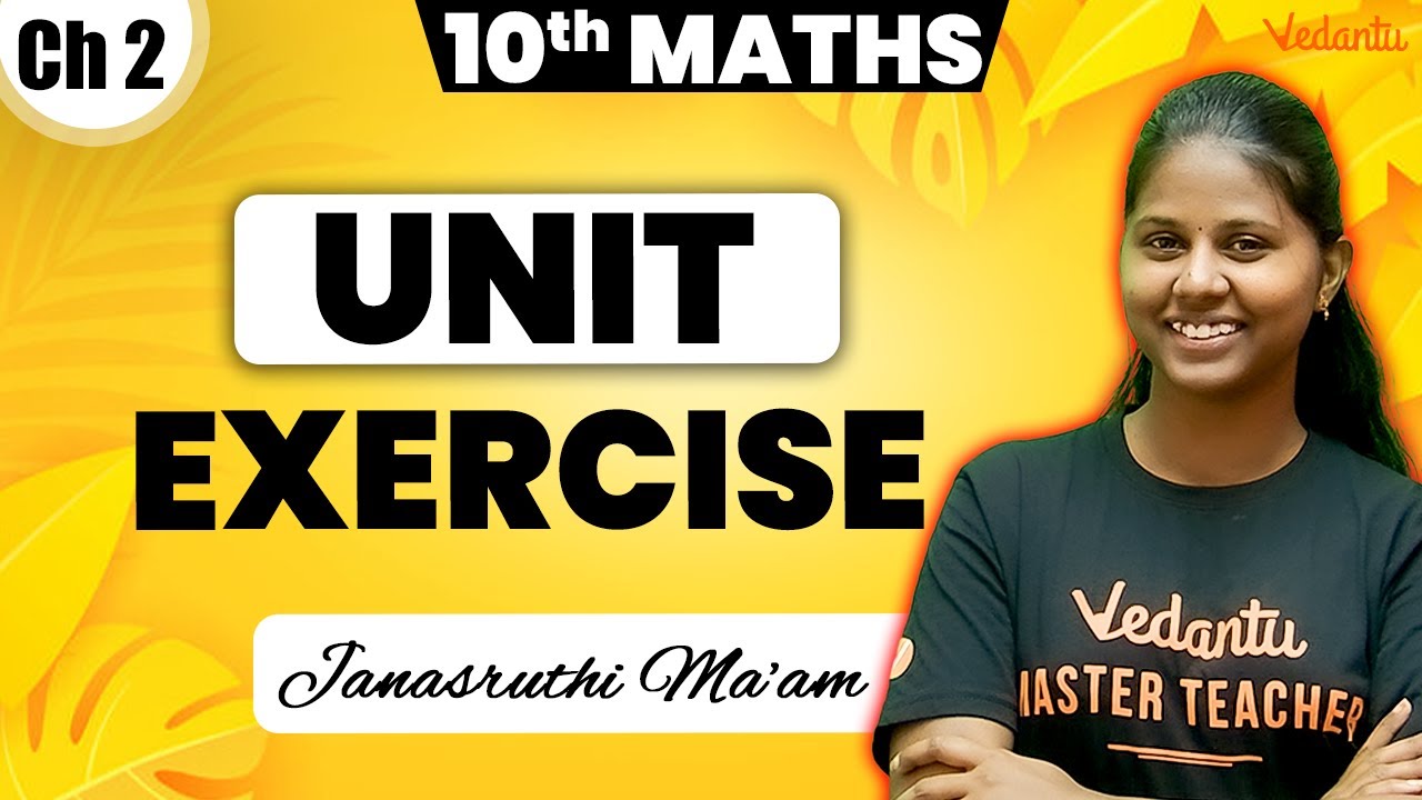 10th Maths | Chapter 2 Unit Exercise | Public Exam 2025 | Janasruthi Ma'am