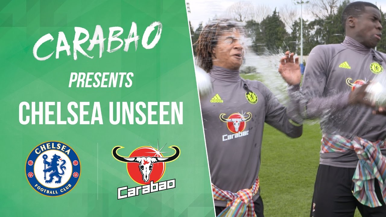 Luiz, Zouma & Ake water fight, Willian free kick practice & Costa magic bottleflip