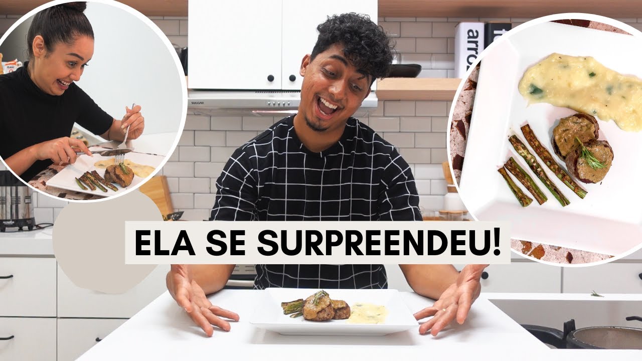 O JÚNIOR FEZ O PRIMEIRO JANTAR PRA MIM NA CASA NOVA!
