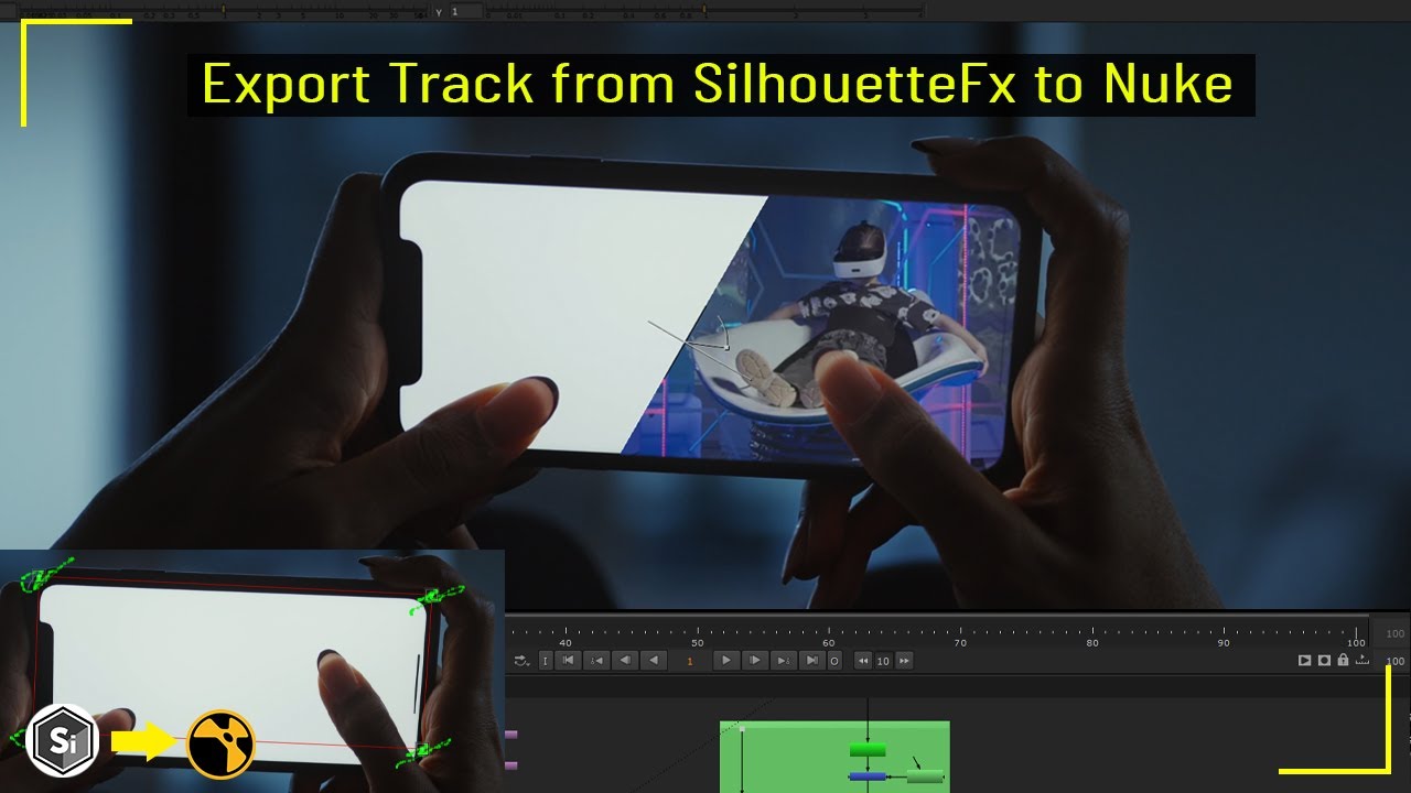 Export Tracks From Silhouette To Nuke | Tracking in Silhouette and Export tracks to Nuke