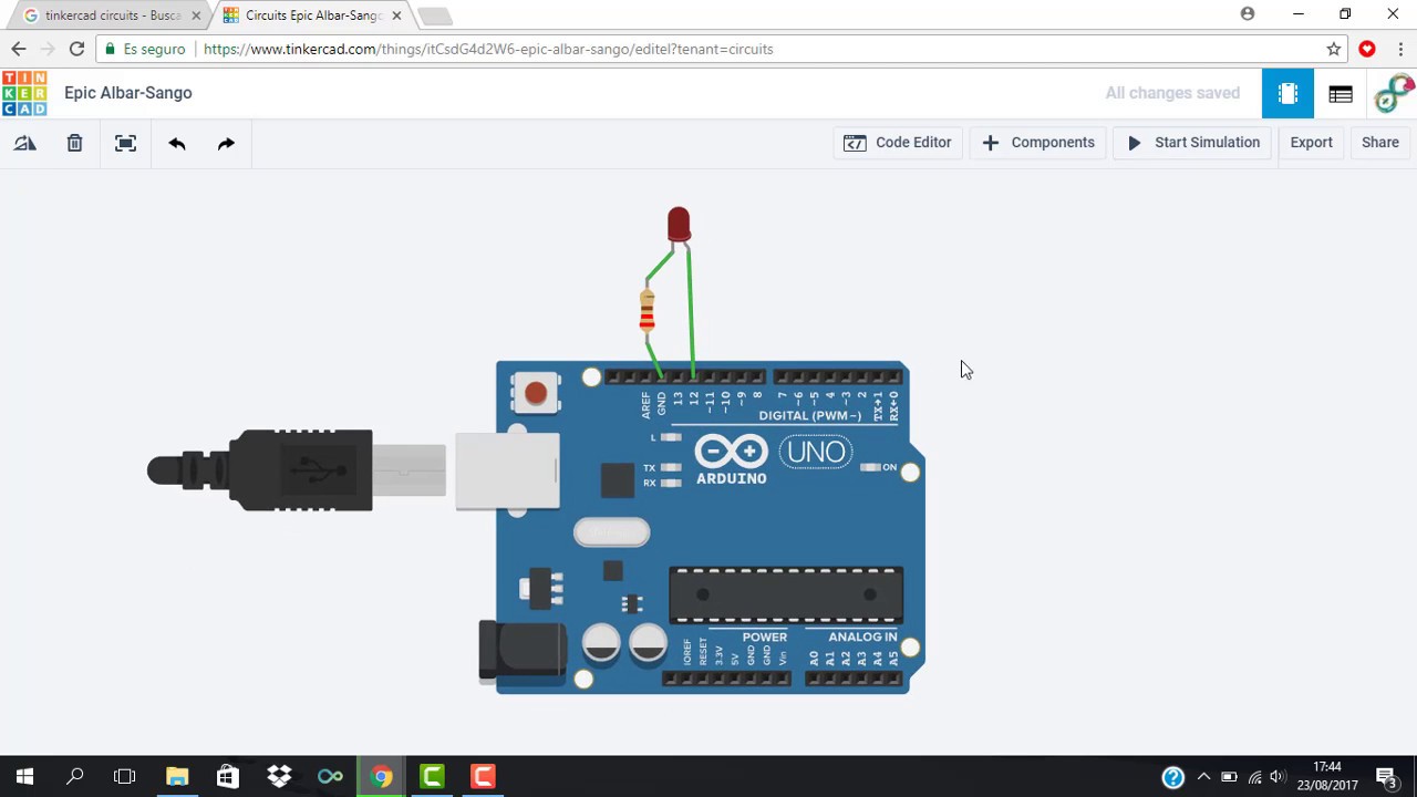 Simulador Arduino - Tinkercad Circuits