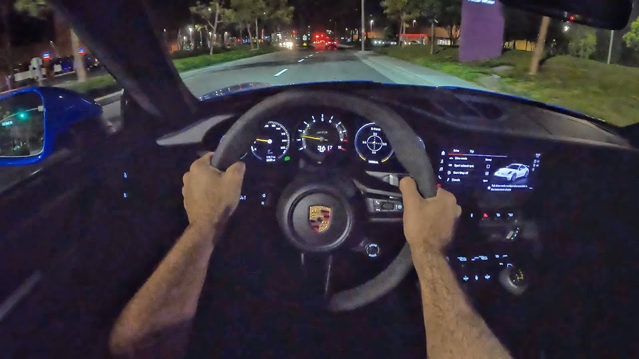2022 Porsche 911 GT3 PDK POV Night Drive (3D Audio)(ASMR)