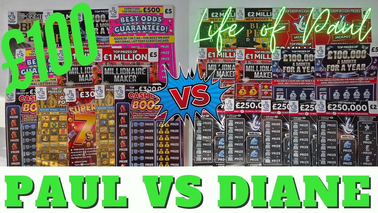 £100 of lotto scratch tickets. £50 of a strip of cards vs £50 of cherry picked tickets.