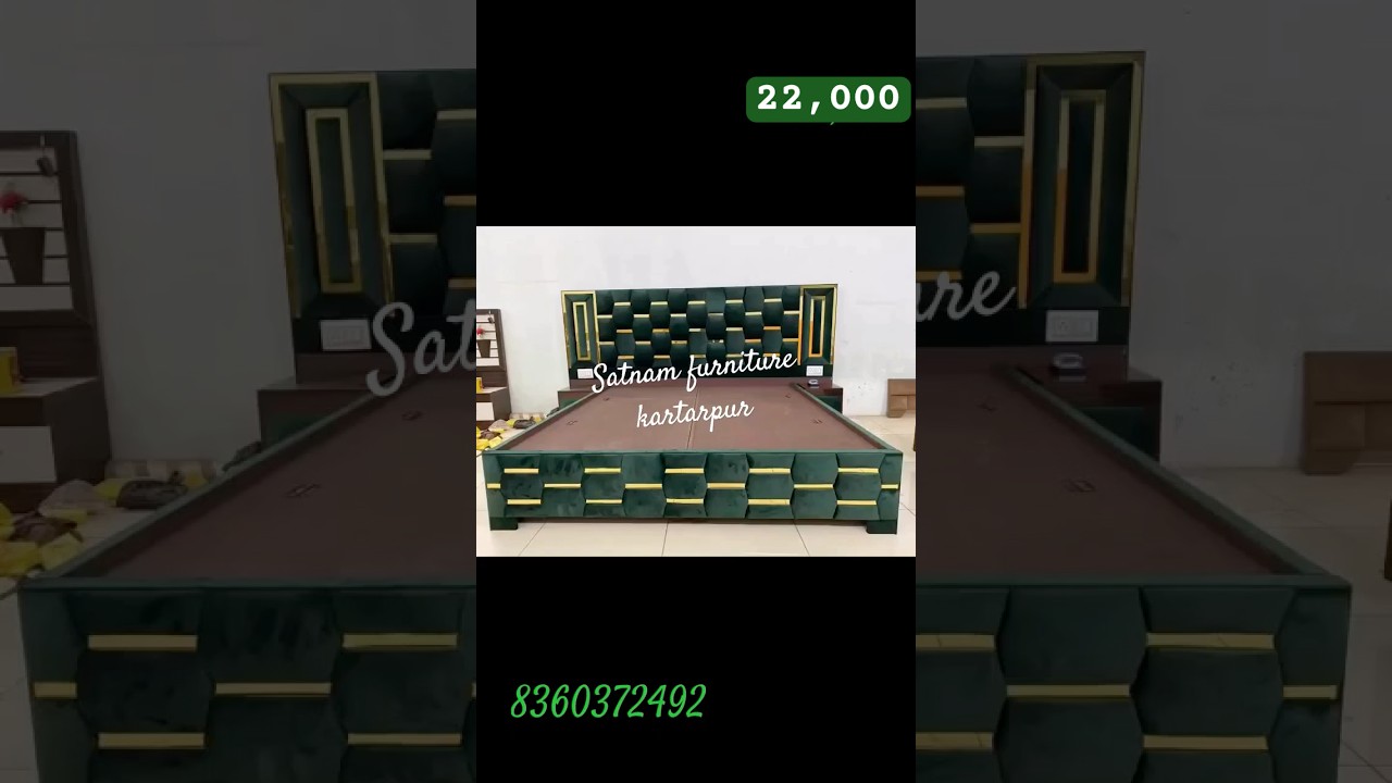 king size bed only in 20,000/- CUSTOMISATION ALSO AVAILABLE ✨ #bedroomfurniture #kingbed #furniture