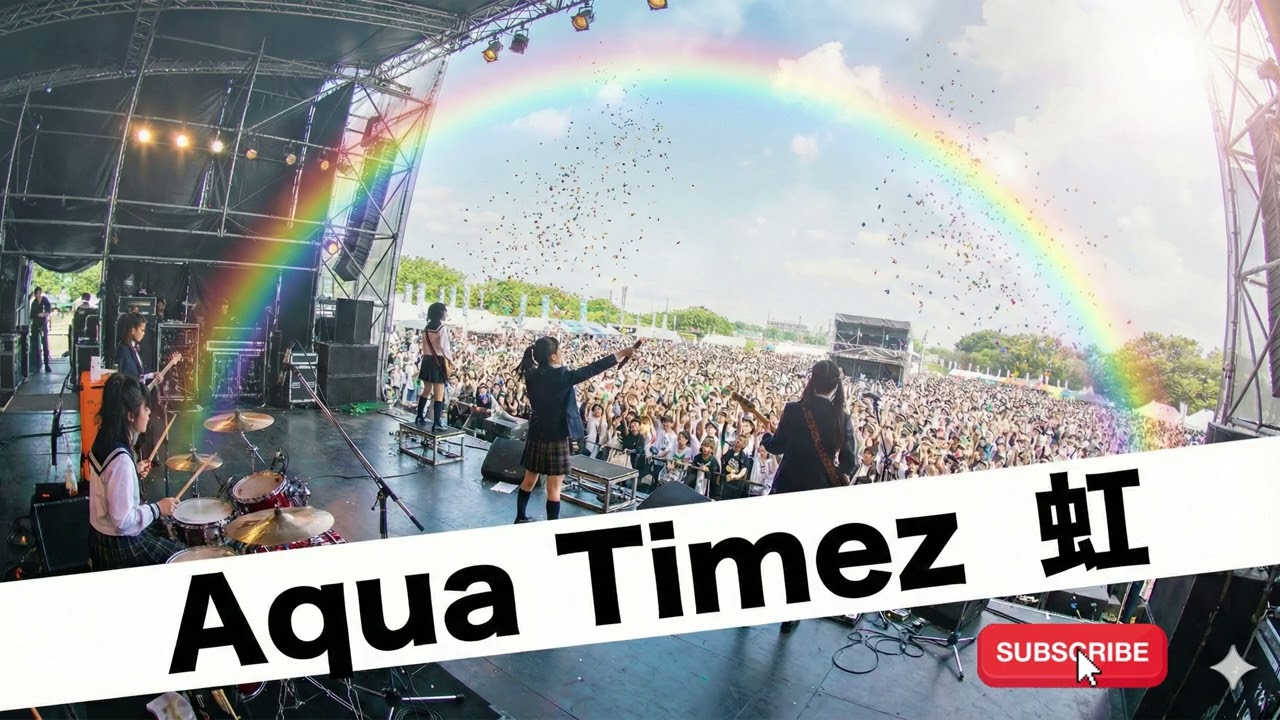 Aqua Timez　虹｜Japanese Girls AI Rock Band｜邦楽カバー