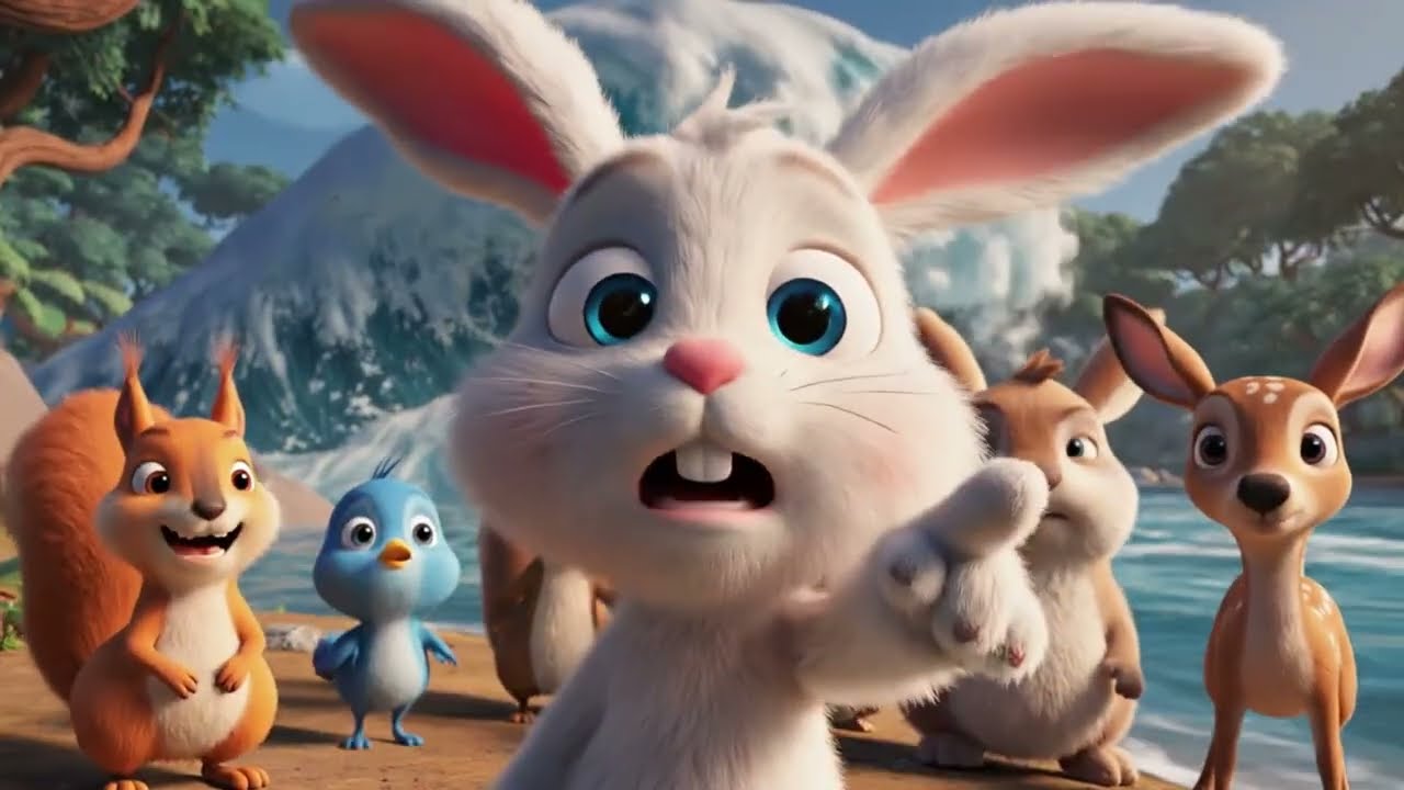 Big Wave Attack 🌊 | Lumo Saves Pipi | Brave Bunny Rescue Story for Kids
