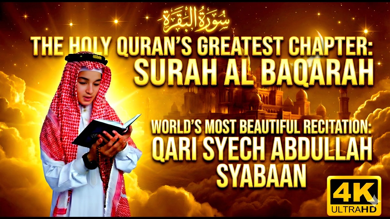 Deep Sleep Quran: Surah Al-Baqarah Full for Peace & Protection | سورة البقرة كاملة