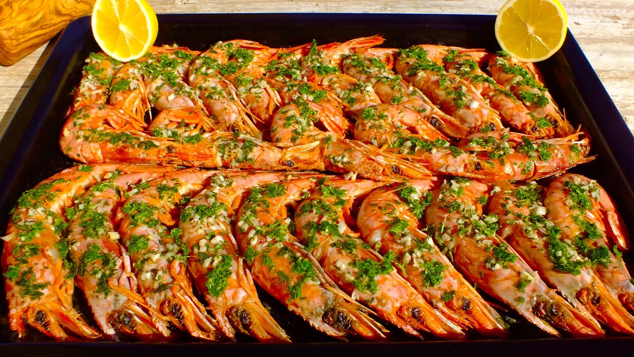 GAMBONES al HORNO 🦐 Receta fácil y deliciosa